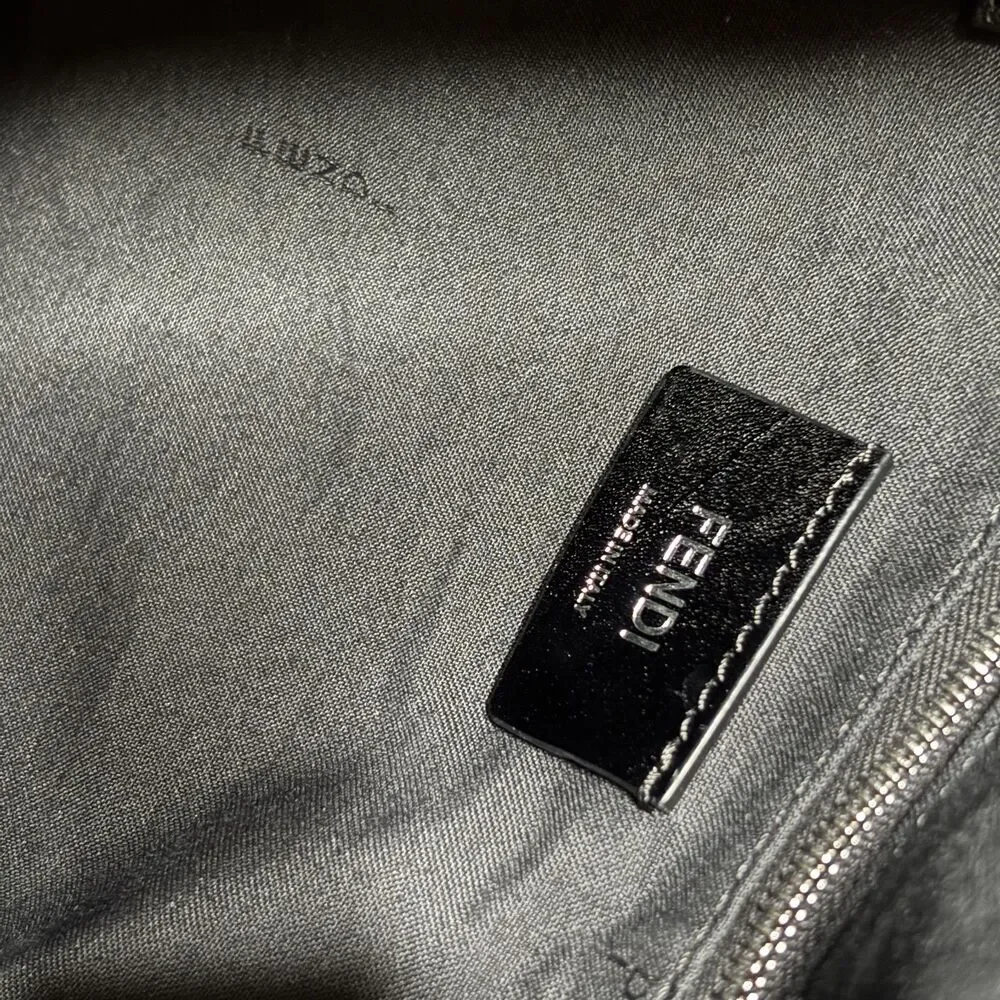 Fendi Nylon Zucca Drawstring Backpack